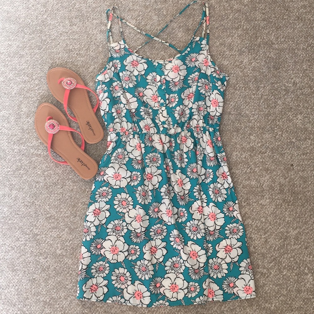 Bright Floral Dress- Forever 21